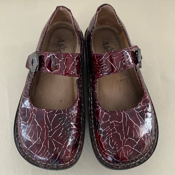 Alegria genuine leather shoes with Mary Jane style and Velcro closure. Size 36. - Picture 1 of 15